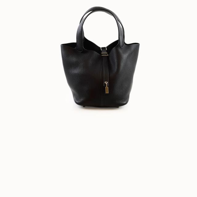Hermès Picotin 22 Clemence Black - Y Stamp (2020) in Black Clemence leather from The Purse Affair, photo 1 of 1