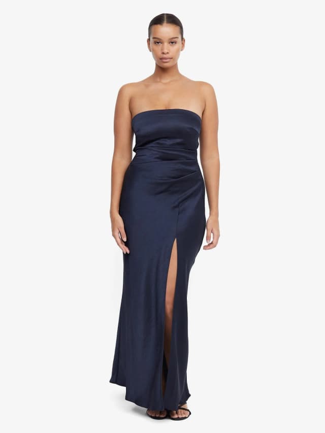 Bec&Bridge THE DREAMER STRAPLESS DRESS - INK, image 1 of 1 from BEC + BRIDGE