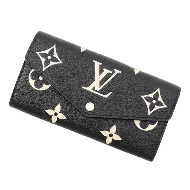 Louis Vuitton Wallet Monogram Empreinte Portefeuille Sarah Black in Black from The Reluxe, photo 1 of 1