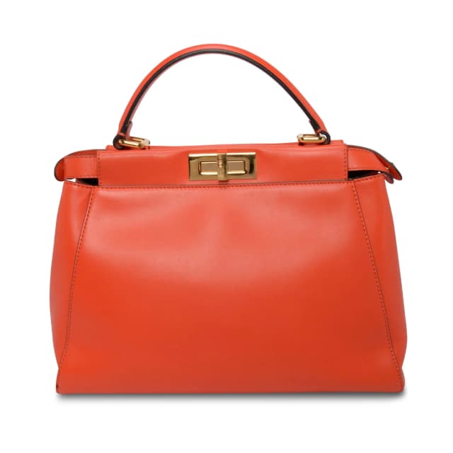 Fendi Nappa Medium Peekaboo Tote in Orange Nappa leather from Blue Spinach, photo 1 of 1