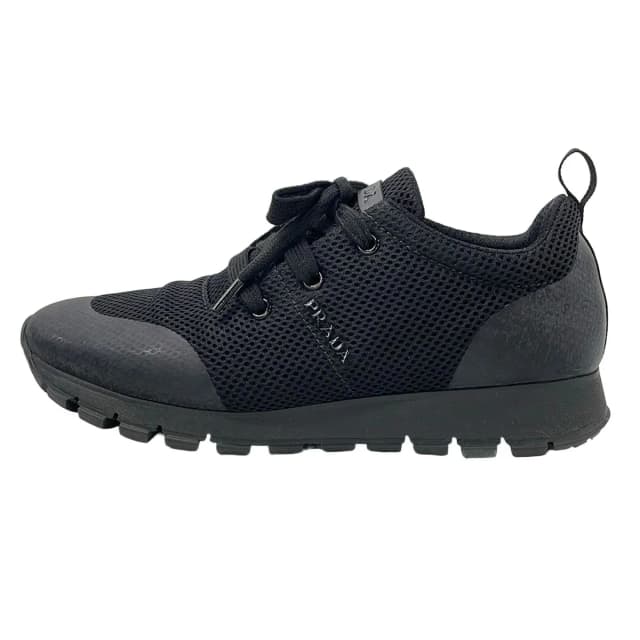 Prada Sneakers Black Mesh in Black from The Reluxe, photo 1 of 1