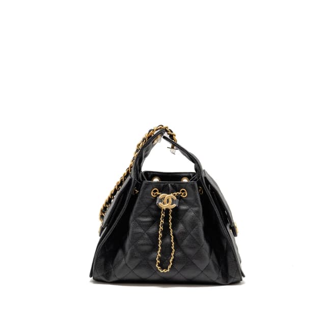 Chanel small 25 bag caviar black GHW (microchip) in Black Caviar leather from EMIER, photo 1 of 1
