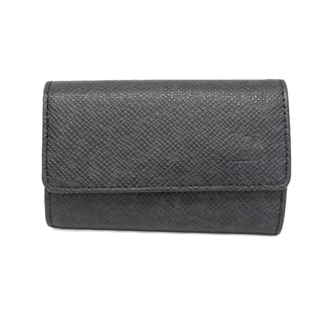 Louis Vuitton Taiga 6 Key Holder M30500 Men's Taiga Leather Key Case Noir in Noir Taiga leather from Elady, photo 1 of 1