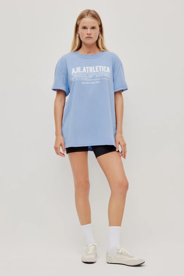 Athletica Motivation Tee 102 in SKYLINE, image 1 of 1 from Aje