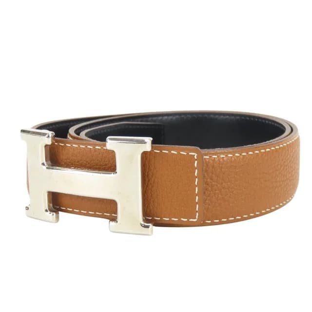 Hermès Belt Constance 80 Togo Box Calf Gold Black Silver Reversible in Black Togo leather from The Reluxe, photo 1 of 1
