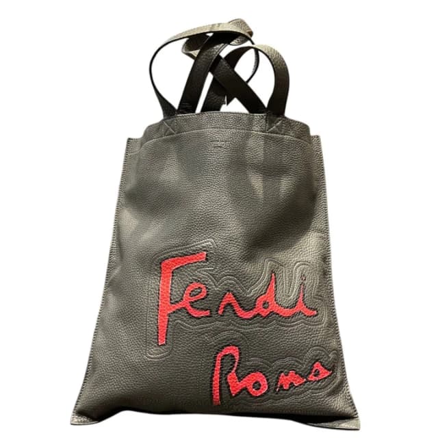 Fendi Flat Tote Bag Leather Suede in Suede from The Reluxe, photo 1 of 1