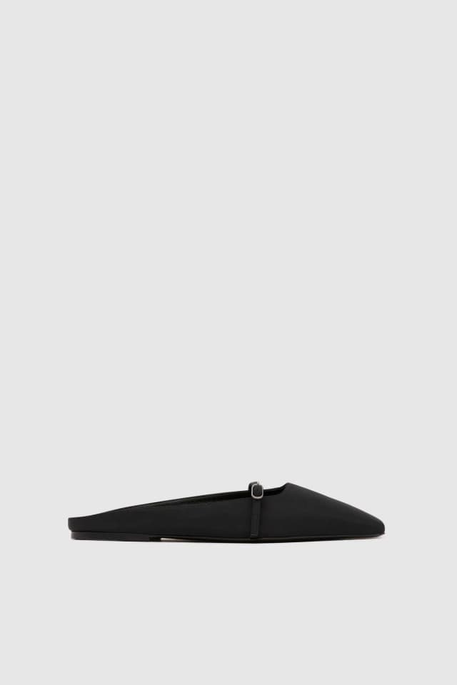 St Agni Plié Flat - Black, image 1 of 1 from St. Agni