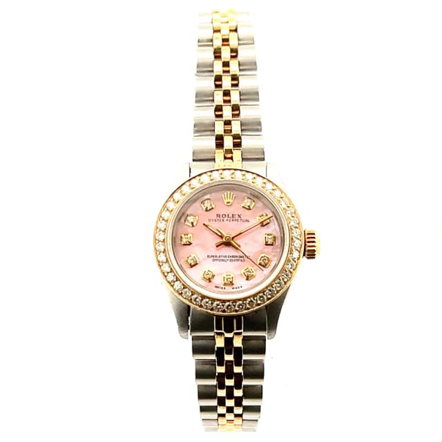 Oyster Perpetual DATEJUST Automatic 25mm 2 Tone Diamond Watch | Rolex | Buy at from Truefacet, photo 1 of 1