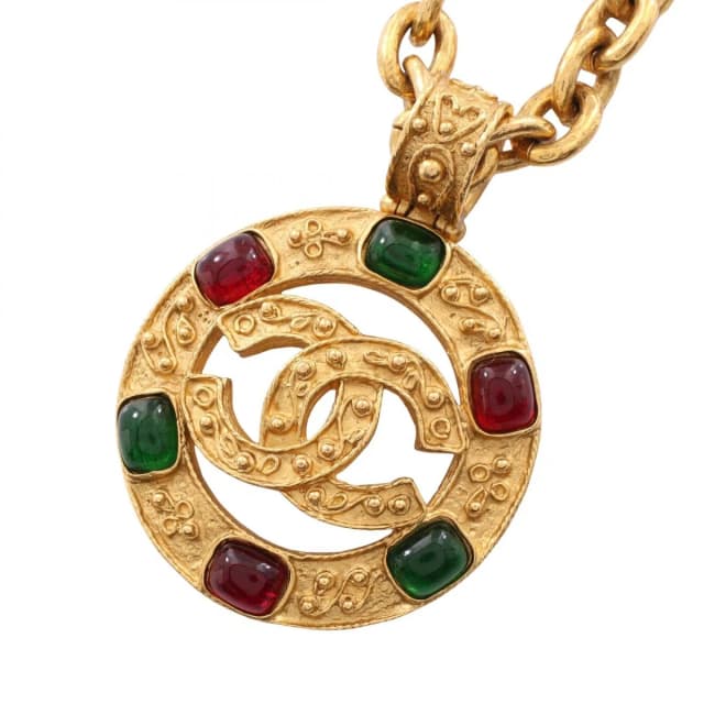 Chanel Necklace CC Logo Gripoix Long from The Reluxe, photo 1 of 1