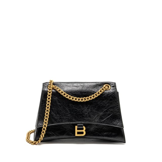Balenciaga Medium Women’s Crush Chain Bag Calfskin Black GHW in Black Calfskin from EMIER, photo 1 of 1