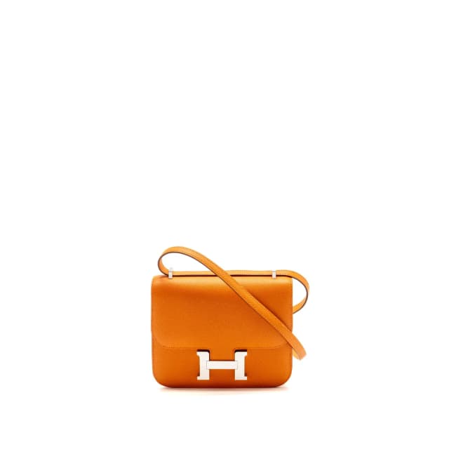 Hermès mini constance epsom orange SHW stamp B in Orange Epsom leather from EMIER, photo 1 of 1