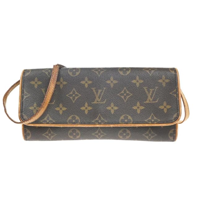Louis Vuitton Pochette Twin GM Shoulder Bag Monogram Leather in Leather from The Reluxe, photo 1 of 1