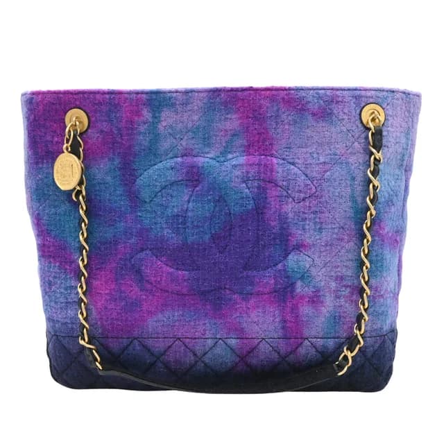 Chanel Tie-Dye Tweed Timeless Shopper Tote Bag in Tweed from Clotheshorse Anonymous, photo 1 of 1