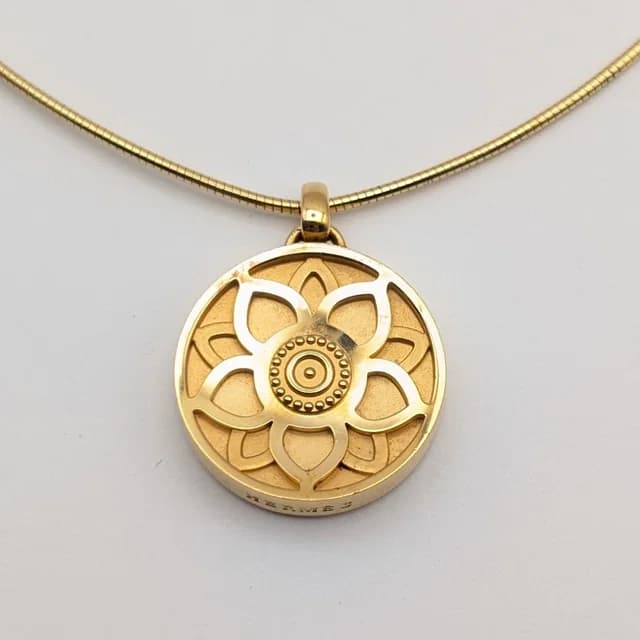 Hermès Lotus Necklace Gold in Gold from The Reluxe, photo 1 of 1