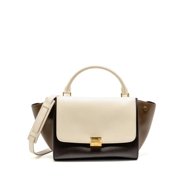 Celine Small Trapeze Bag Calfskin Natural/Multicolour GHW in Beige Calfskin from EMIER, photo 1 of 1