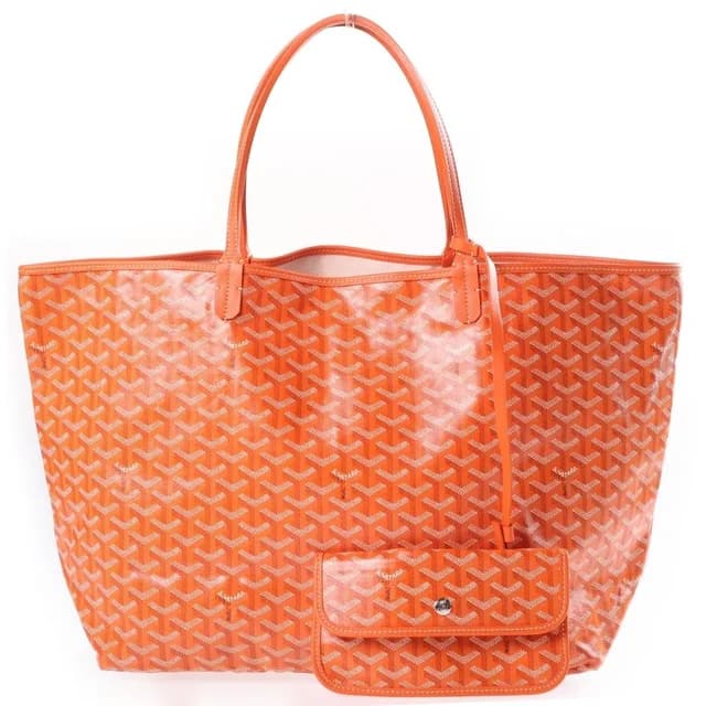 Goyard Saint Louis GM Leather Tote Bag Orange in Orange Leather from The Reluxe, photo 1 of 1