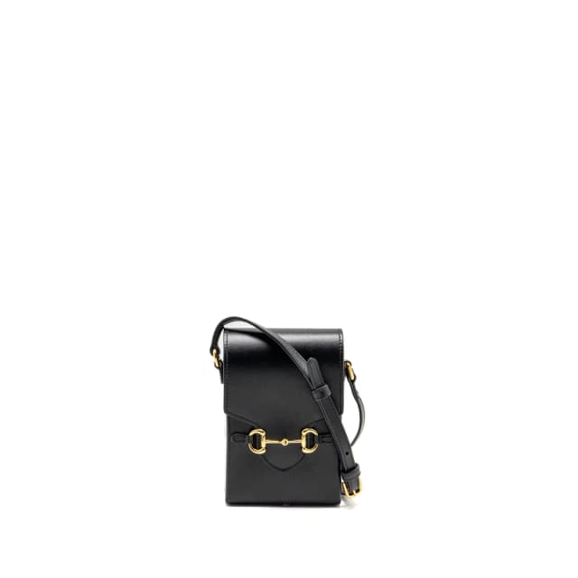 Gucci 1955 Horsebit Mini Crossbody Bag Calfskin Black GHW in Black Calfskin from EMIER, photo 1 of 1