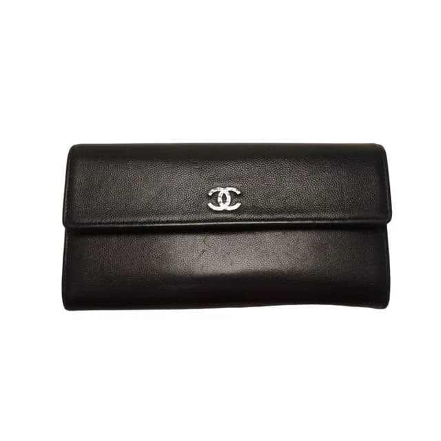 Chanel CC Logo Leather Wallet in Leather from The Reluxe, photo 1 of 1