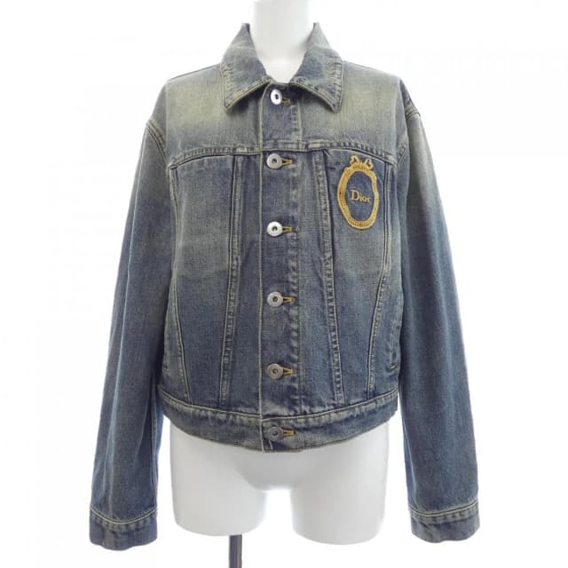 Dior Medaillon Cropped Jacket Denim in Denim from The Reluxe, photo 1 of 1