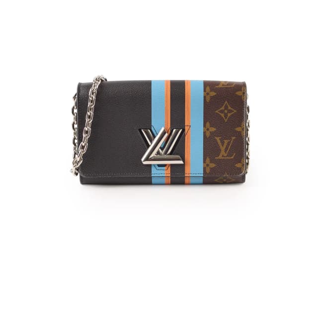Louis Vuitton Monogram Striped Twist Wallet On Chain in Canvas from The Purse Affair, photo 1 of 1
