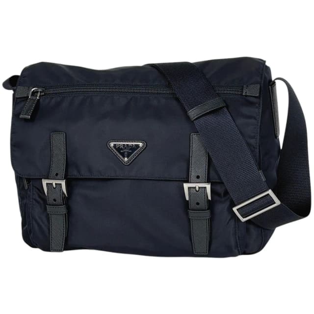 Prada Shoulder Bag Tessuto Nylon Blue in Blue Nylon from The Reluxe, photo 1 of 1