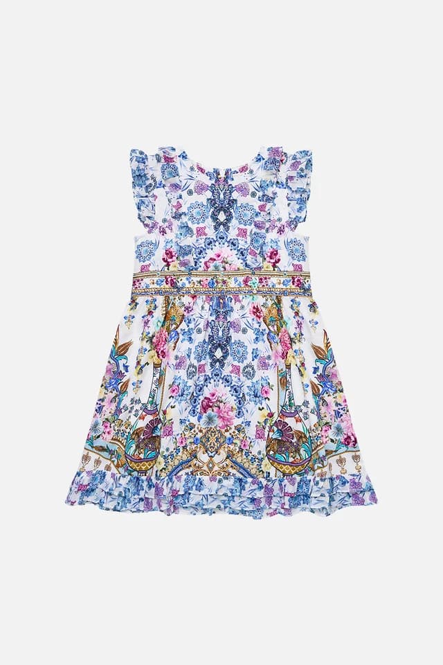 Camilla eBoutique KIDS SLEEVELESS MINI DRESS WITH FRILL EDGES ALL ABOUT THAT LACE, image 1 of 1 from CAMILLA