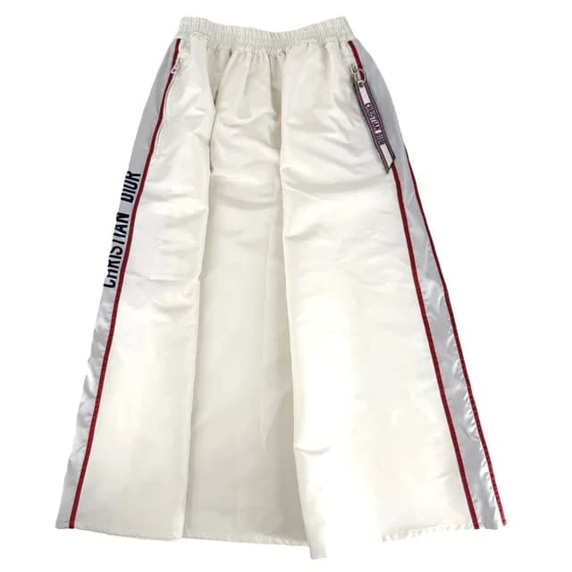 Dior Skirt Logo Line Long White Polyester Spring Summer 34 in White from The Reluxe, photo 1 of 1
