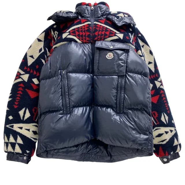 Moncler Thymelee 5 Nylon Down Jacket Navy in Navy Nylon from The Reluxe, photo 1 of 1