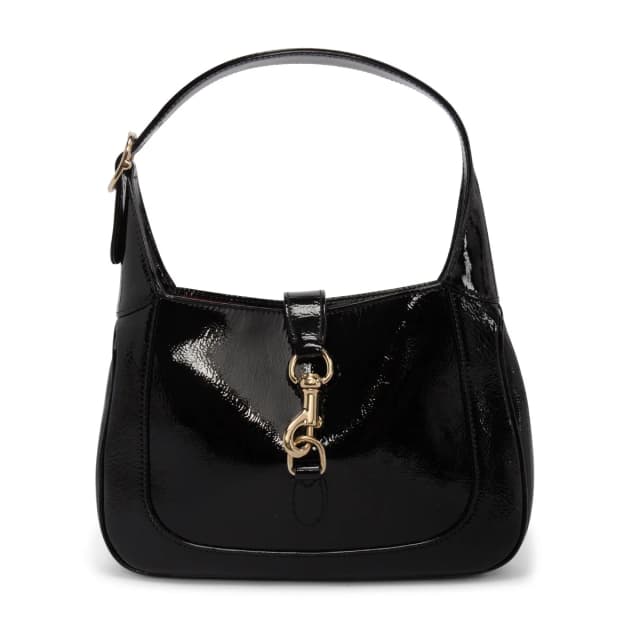 Gucci Patent Calfskin Small Jackie 1961 Bag in Black Calfskin from Blue Spinach, photo 1 of 1