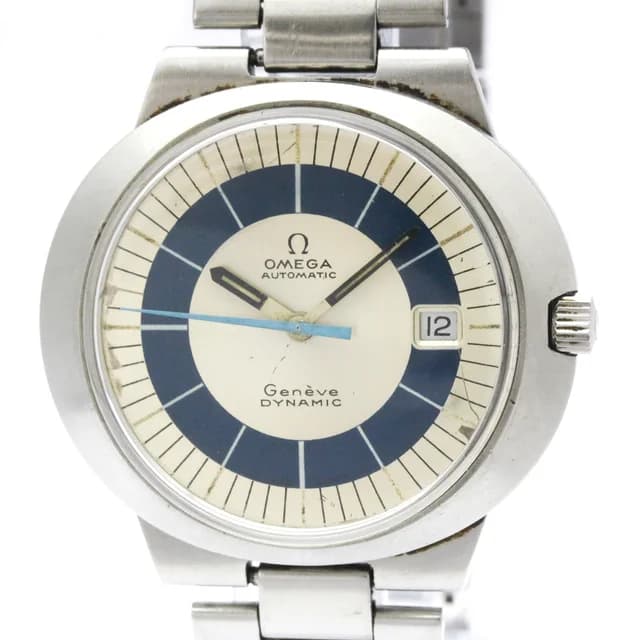 Omega Geneve Dynamic Cal 565 teel Automatic Watch 166.039 Vintage in Silver from Elady, photo 1 of 1