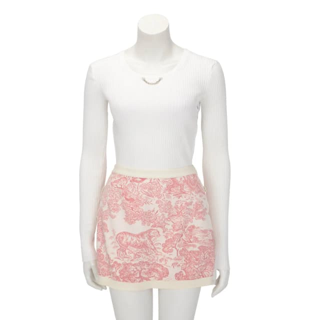 Dior Toile de Jouy Sauvage Dioriviera Mini Skirt FR 36 in Pink from Blue Spinach, photo 1 of 1