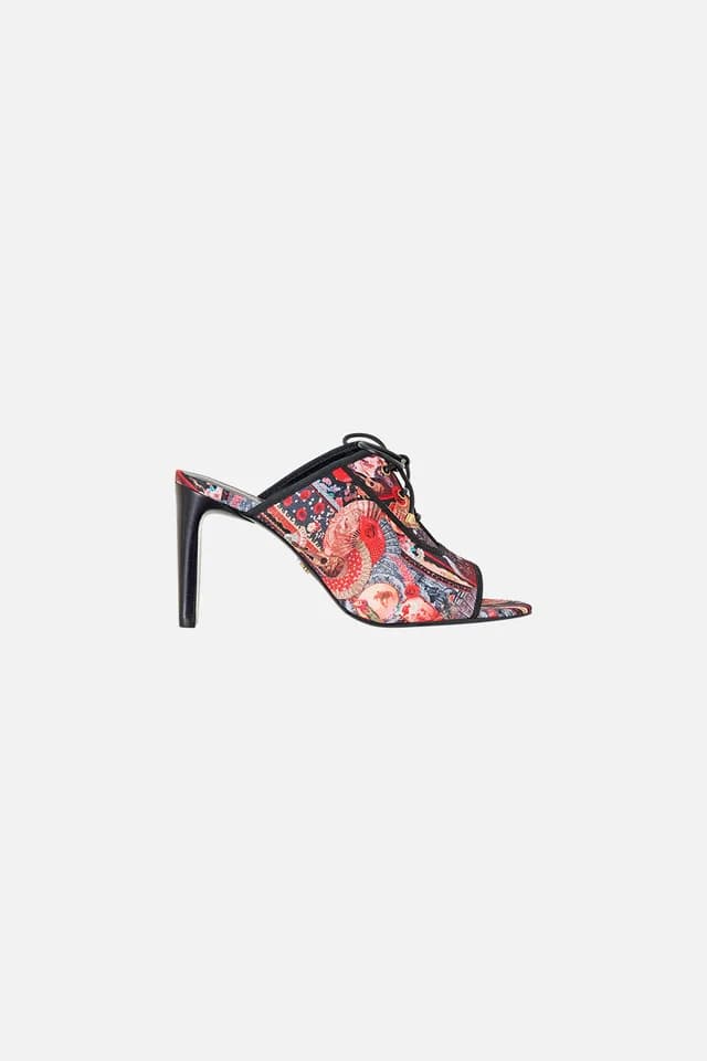 Camilla eBoutique SOFIA LACE UP FRONT HEEL MULE DAUGHTERS OF DUENDE, image 1 of 1 from CAMILLA