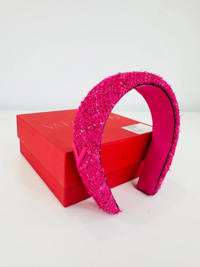 Valentino Garavani Tweed Headband in Tweed from Edit Second Hand, photo 1 of 1