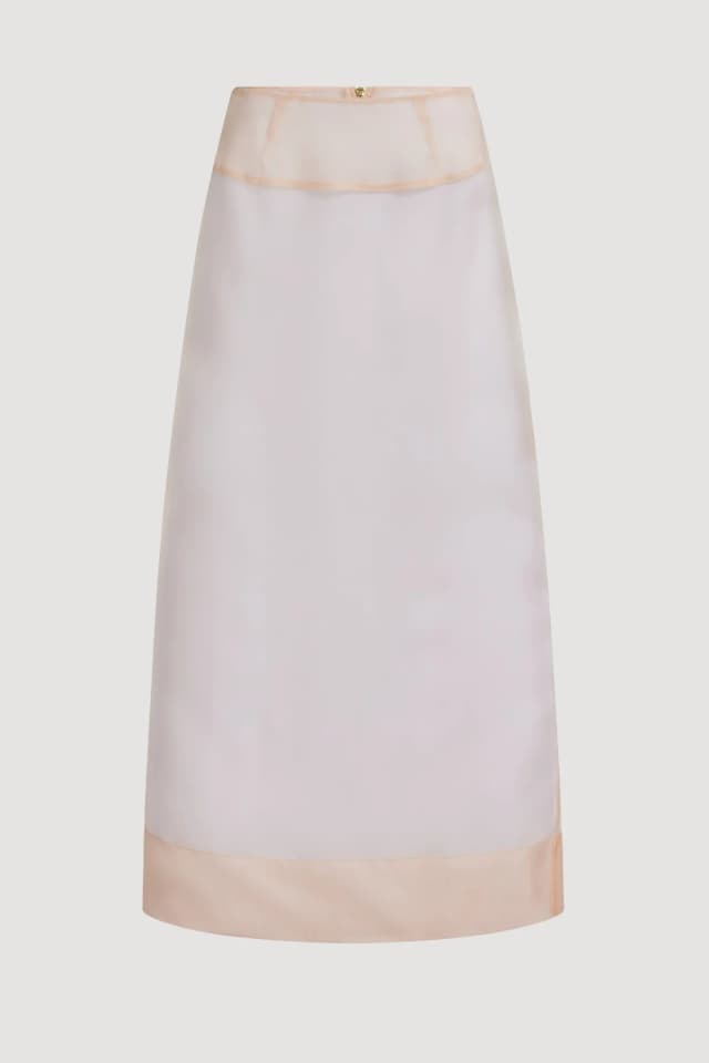 AJE Mirella Organza Skirt in NUDE, image 1 of 1 from Aje