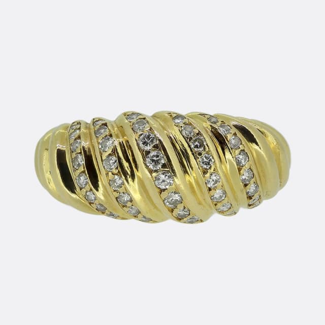 Cartier Diamond Croissant Ring from The Vintage Jeweller, photo 1 of 1