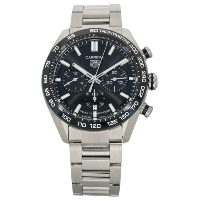 TAG Heuer Carrera CBN2A1B 44mm Stainless Steel Watch from H&T, photo 1 of 1