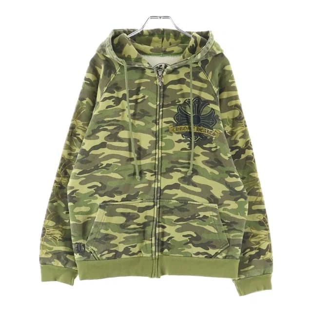 Chrome Hearts Vintage Thrml Sweatshirt HD Zip CH Plus Sleeve CH Print Zip from The Reluxe, photo 1 of 1