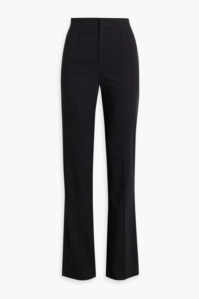 Isabel Marant Lelirok Cotton-Blend Ponte Straight-Leg Pants in Black, image 1 of 1 from THE OUTNET