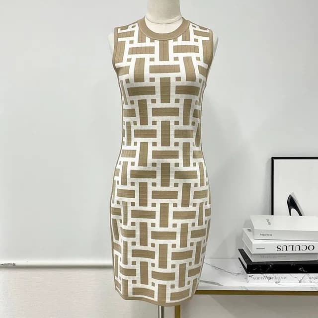 Hermès Dress Silk Mosaic Sleeveless in Silk from The Reluxe, photo 1 of 1