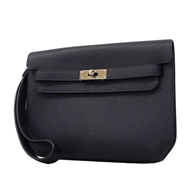 Hermès Clutch Kelly Depeches 25 Togo Blue Indigo Silver in Blue Togo leather from The Reluxe, photo 1 of 1