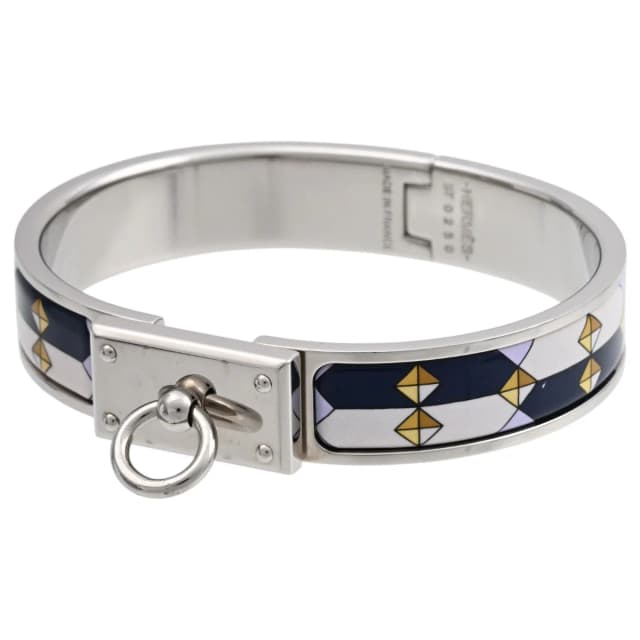 Hermès Click-Now Silver/Navy from VINTAGE QOO TOKYO, photo 1 of 1