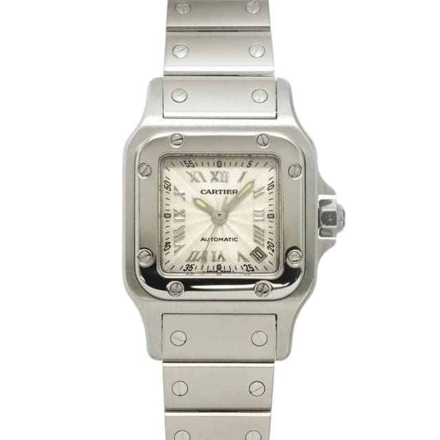 Cartier Santos Galbee SM Watch Date Silver Automatic in Silver from The Reluxe, photo 1 of 1