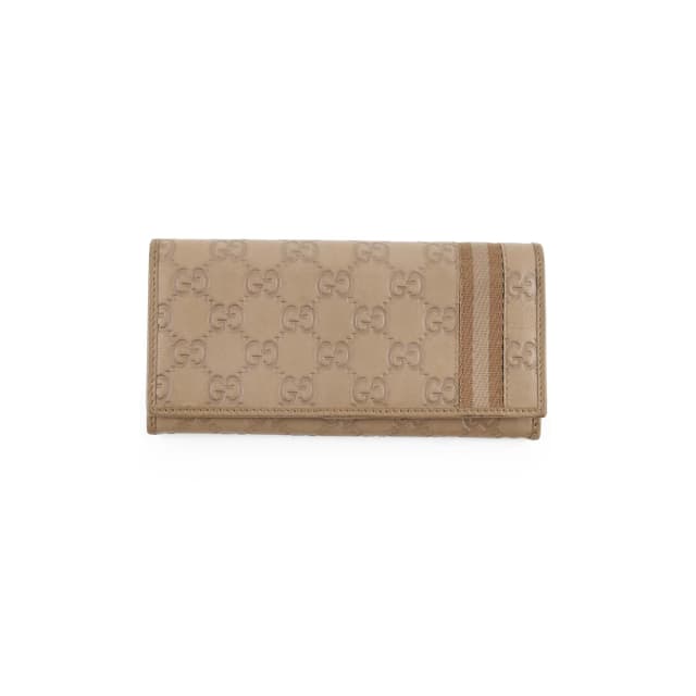 Gucci GG Supreme Leather Long Wallet Brown in Brown Leather from The Purse Affair, photo 1 of 1