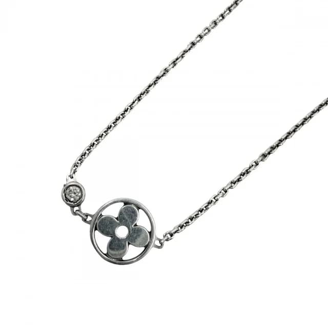 Louis Vuitton Necklace Monogram Idylle Star 18K White Gold 750 White Gold Diamond in White from The Reluxe, photo 1 of 1