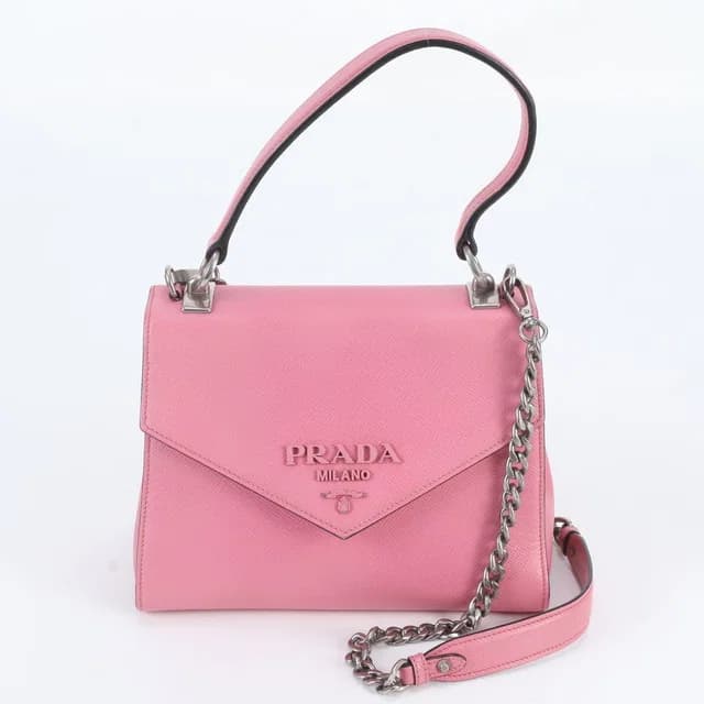Prada 2-Way Chain Shoulder Bag Crossbody Hand in Saffiano leather from The Reluxe, photo 1 of 1