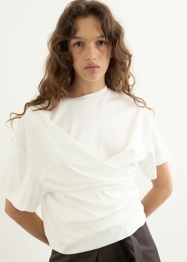 Wynn Hamlyn Rowan T-Shirt in White, image 1 of 1 from Incu