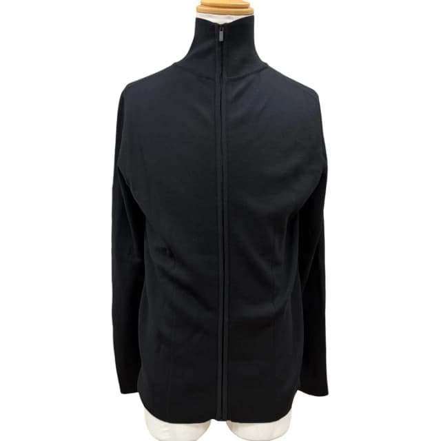 Dior Homme Logo Embroidered Driver's Knit Jacket Black in Black Wool from The Reluxe, photo 1 of 1