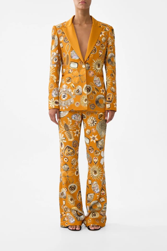Camilla eBoutique FLARE TROUSER WITH SEAM DETAIL TALISMANS OF TURKIYE, image 1 of 1 from CAMILLA