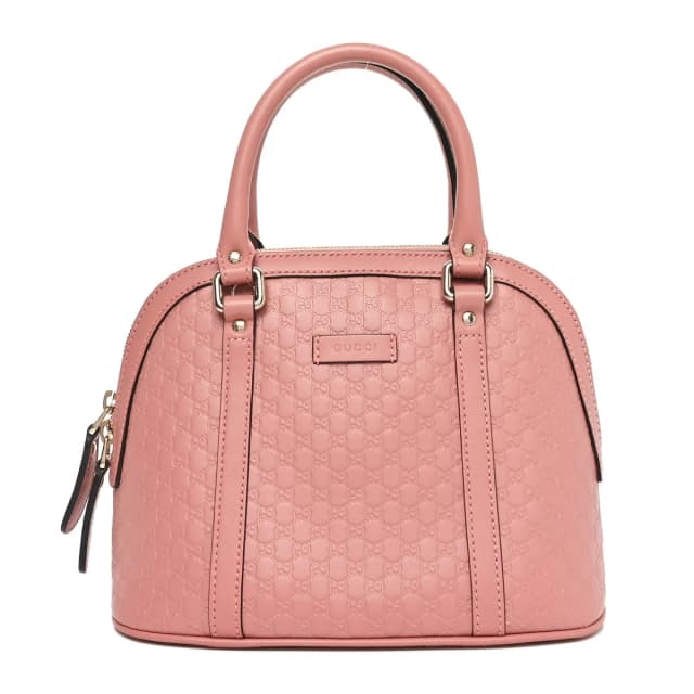 Gucci Mini Dome Microguccissima Leather Bag - Soft Pink in Pink Leather from H&T, photo 1 of 1