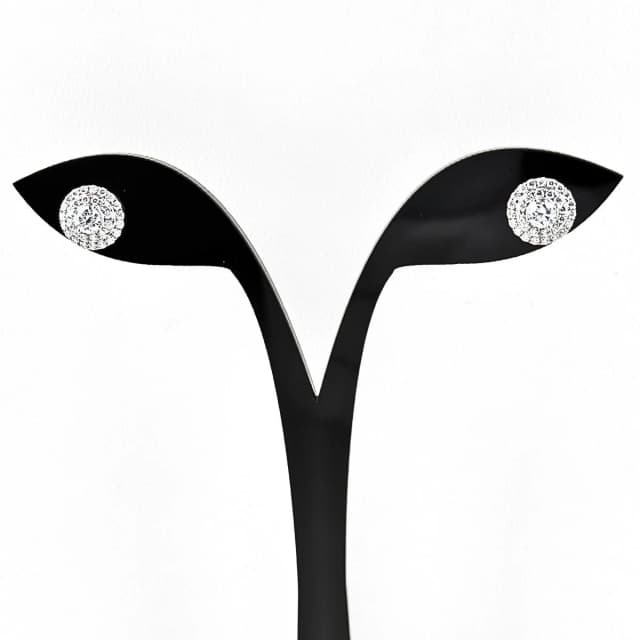 Tiffany & Co. Soleste Earrings Platinum Pave Diamond in Leather from The Reluxe, photo 1 of 1